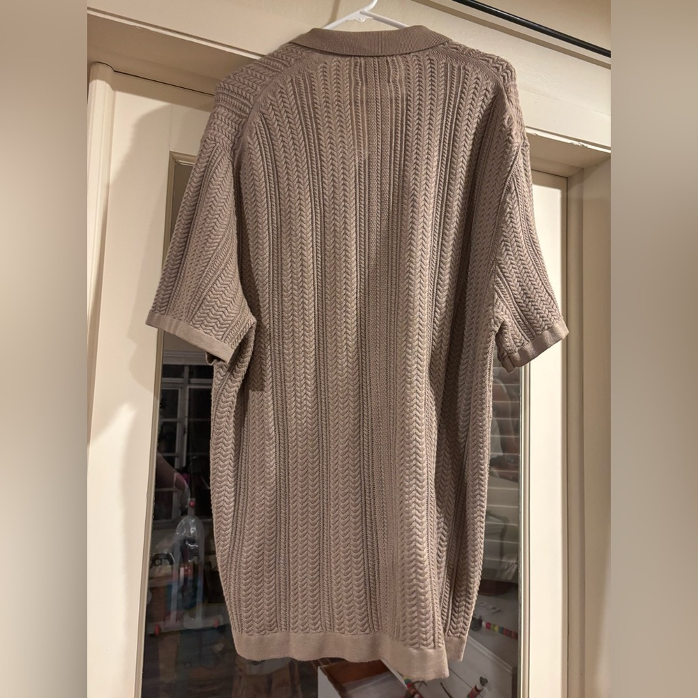 Abercrombie & Fitch sweater shirt size XL taupe - Picture 4 of 5
